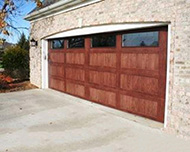 C.H.I. 5983 - Long Panel, Mahogany Accent Finish, Plain Windows